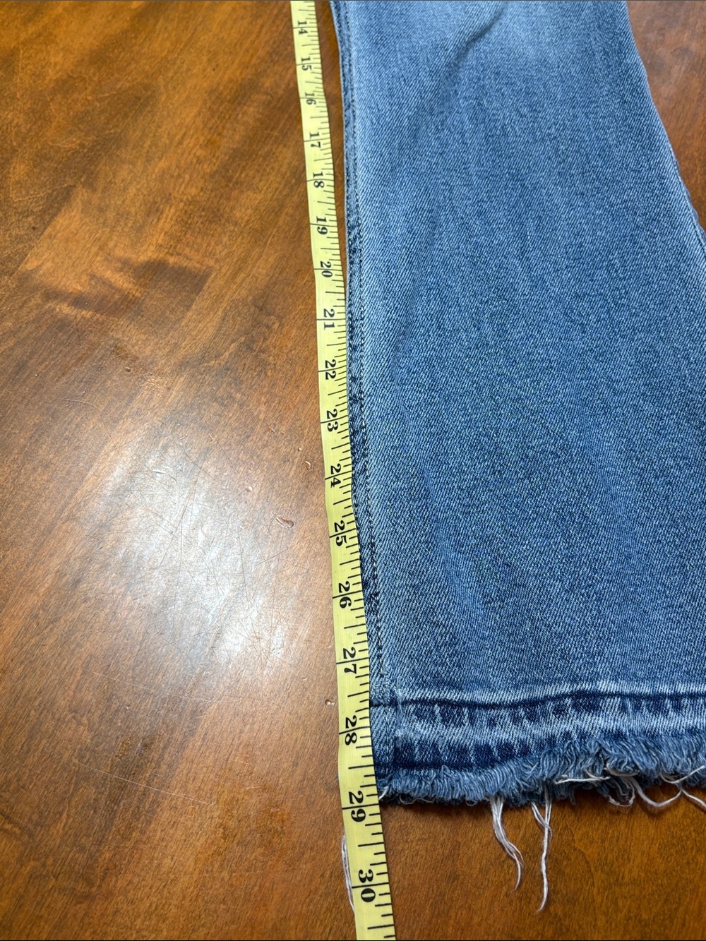 Hollister Light Blue Curvy High Rise Boot Cut Raw-Hem Jeans, 0 Short - Picture 9 of 10